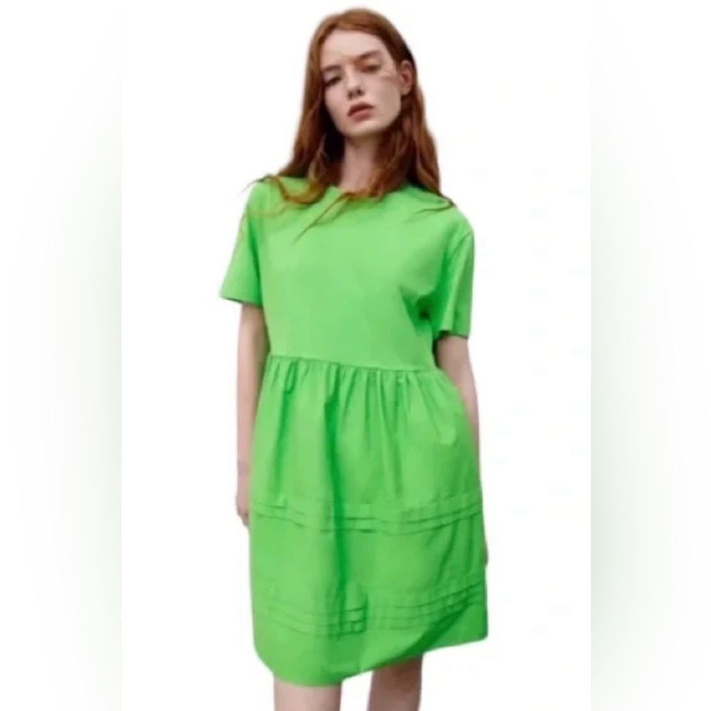 Zara Vibrant Green Mini Dress